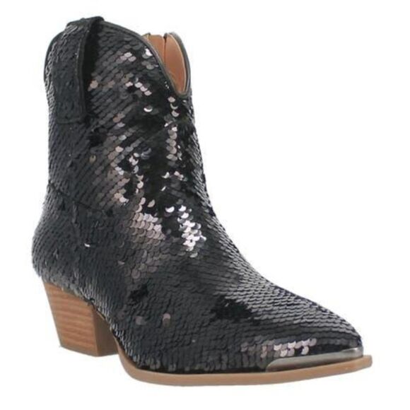 Dingo Bling Thing Sequin Western Boot- Black - Picture 2 of 13